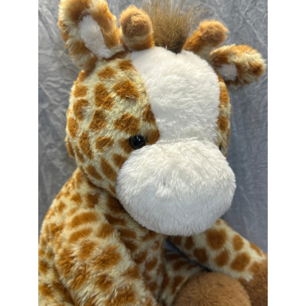 Animal Adventure Giraffe Plush Stuffed Animal Spotted Tan Brown White 15 inch